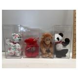 Ty Beanie Babies Bear Monkey Panda Lot