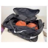2 Nike Elite Balls w/ Nike Duffel Bag