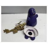 Broken Grimace Figure & Trench Art Lot