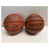 2 Baden Elite Game Basketballs
