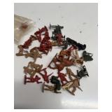 Vintage Plastic Army & Western Figures Lot