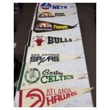 Vintage NBA Pennants Lot (7 Teams)