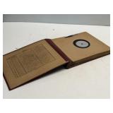 Vintage 78 RPM Record Album Book w/ Records