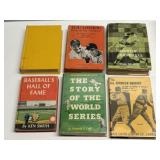 6 Vintage Baseball Books