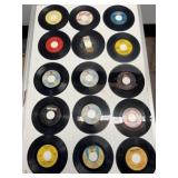 15 Vintage 45 RPM Record Lot Mixed Labels