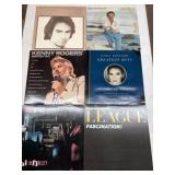 6 Mixed Pop & Country Vinyl LPs