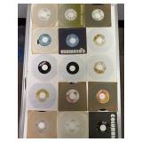 15 Vintage 45 RPM Record Lot Mixed Labels