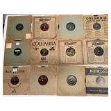 12 Vintage 78 RPM Record Lot w/ Sleeves