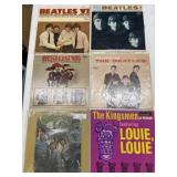 4 Beatles & 2 60s Rock Vinyl LP Lot