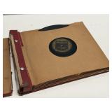 Vintage 78 RPM Record Album Book w/ Records