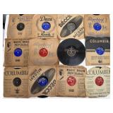 12 Vintage 78 RPM Record Lot w/ Sleeves