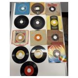 13 Vintage 45 RPM Record Lot Mixed Labels