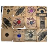 12 Vintage 78 RPM Record Lot w/ Sleeves