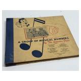 Vintage 78 RPM Record Album Book w/ Records