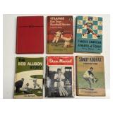 6 Vintage Baseball Books