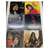 6 Loretta Lynn Vintage LP Albums
