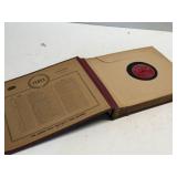 Vintage 78 RPM Record Album Book w/ Records