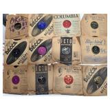 12 Vintage 78 RPM Record Lot w/ Sleeves