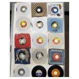 15 Vintage 45 RPM Record Lot Mixed Labels