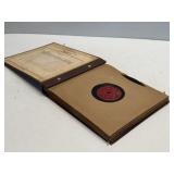 Vintage 78 RPM Record Album Book w/ Records