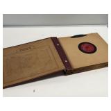 Vintage 78 RPM Record Album w/ Index