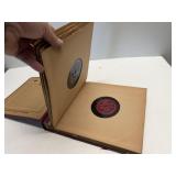 Vintage 78 RPM Record Album Book w/ Records