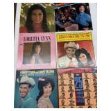 5 Loretta Lynn & Ernest Tubb LPs and 1 Country
