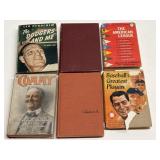 6 Vintage Baseball Books