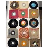 15 Vintage 45 RPM Record Lot Mixed Labels