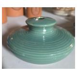 Vintage Green Ceramic Pottery Vase