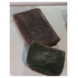 Hand Tooled Leather Wallet & Coin Purse