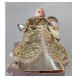 Vintage Gold Foil & Mesh Tree Topper