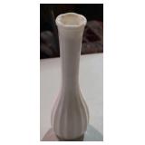 Milk Glass Flower Vase