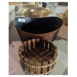 Large Hammered Centerpiece & Bowl