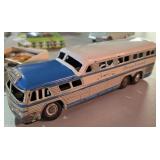1950's Tin Litho Friction Greyhound Bus Toy