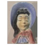 Royal Copley Mid-Century Lad Head Vase Wall Pocket