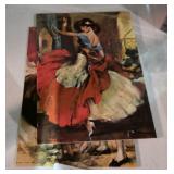 Vintage Lithograph Pair of Prints