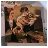 Vintage Lithograph Pair of Prints
