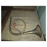 Vintage French Brass Hunting Horn