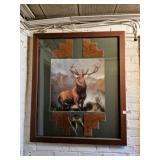 Framed Elk Picture