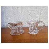 Crystal 3 Handle Sugar & Creamer