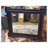 Wood Framed Beveled Mirror