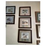 3 Framed Limited Edition Duck Prints & Stamps