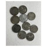 10 Steel Pennies