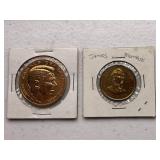 Lot of 2 Presidential Commemorative Coins