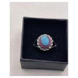 Multi Gemstone Estate Cocktail Ring