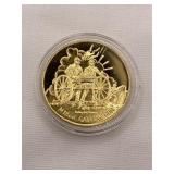 24K Gold Layered Arms Commemorative Coin