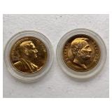Lot of 2 Presidential Commemorative Coins