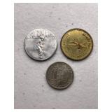 Lot of 3 Foreign Coins