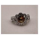 Large Vintage Estate Citrine Ring